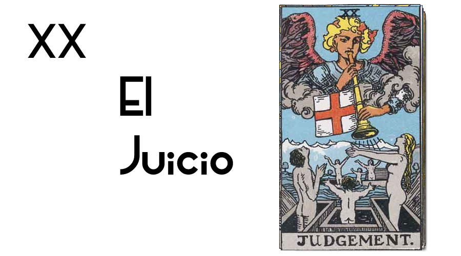 Juguetón basura Apuesta El Juicio en el tarot Rider Waite- Arcanos Mayores